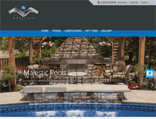 Tablet Screenshot of majesticpools.ca